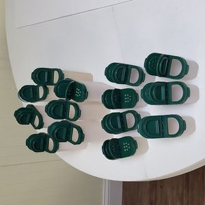 Tupperware 14 Spice Containers - Hunter Green